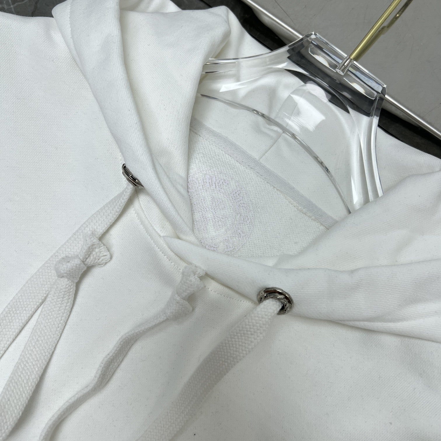 Chrome Heart Hoodie Yellow green gradual change letter horseshoe flower arm cross hooded sweater